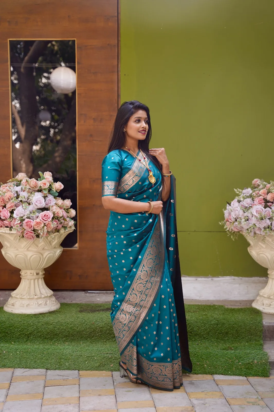 Soft Banarasi Silk Saree - Purple